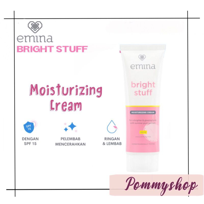 Emina Bright Stuff Mousturizing Cream 20ml | Pelembab Wajah