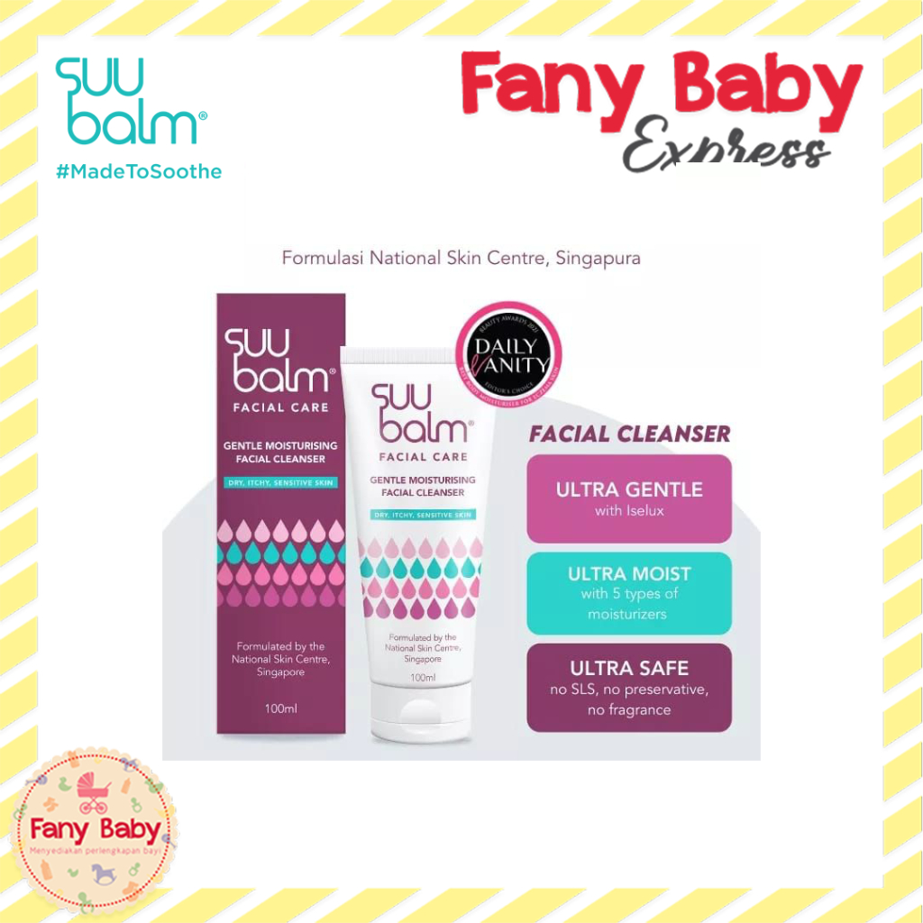 SUU BALM GENTLE MOISTURISING FACIAL CLEANSER 100ML