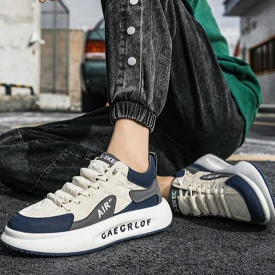 SANGCAKRA COD- Sepatu Pria David New Model Terbaru 2023 Non-slip All-match Anti Licin Gaya Inggris Low Top Sneakers Trendi Versi Korea Kets Olahraga Jogging Jalan Santai Bahan Mesh Bernapas Nyaman Dipakai Bahan Kanvas Kulit Premium Tahan Air  SP-14