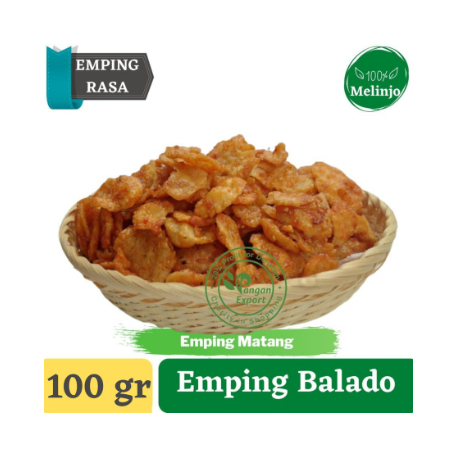 

Emping Balado Crunchy Pedas Manis | Balado Daun Jeruk Thailand 200gr