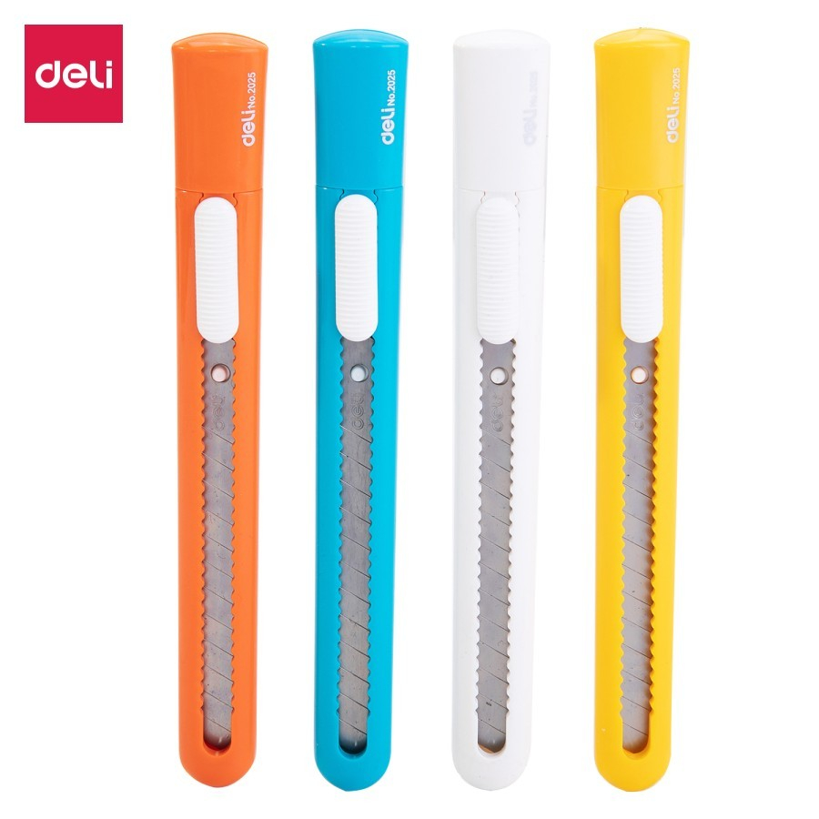 

Michiro Cutter / Knife Alat Pemotong / Mini Cutter / Cutter Warna / Cutter Runcing - Deli School Small Cutter