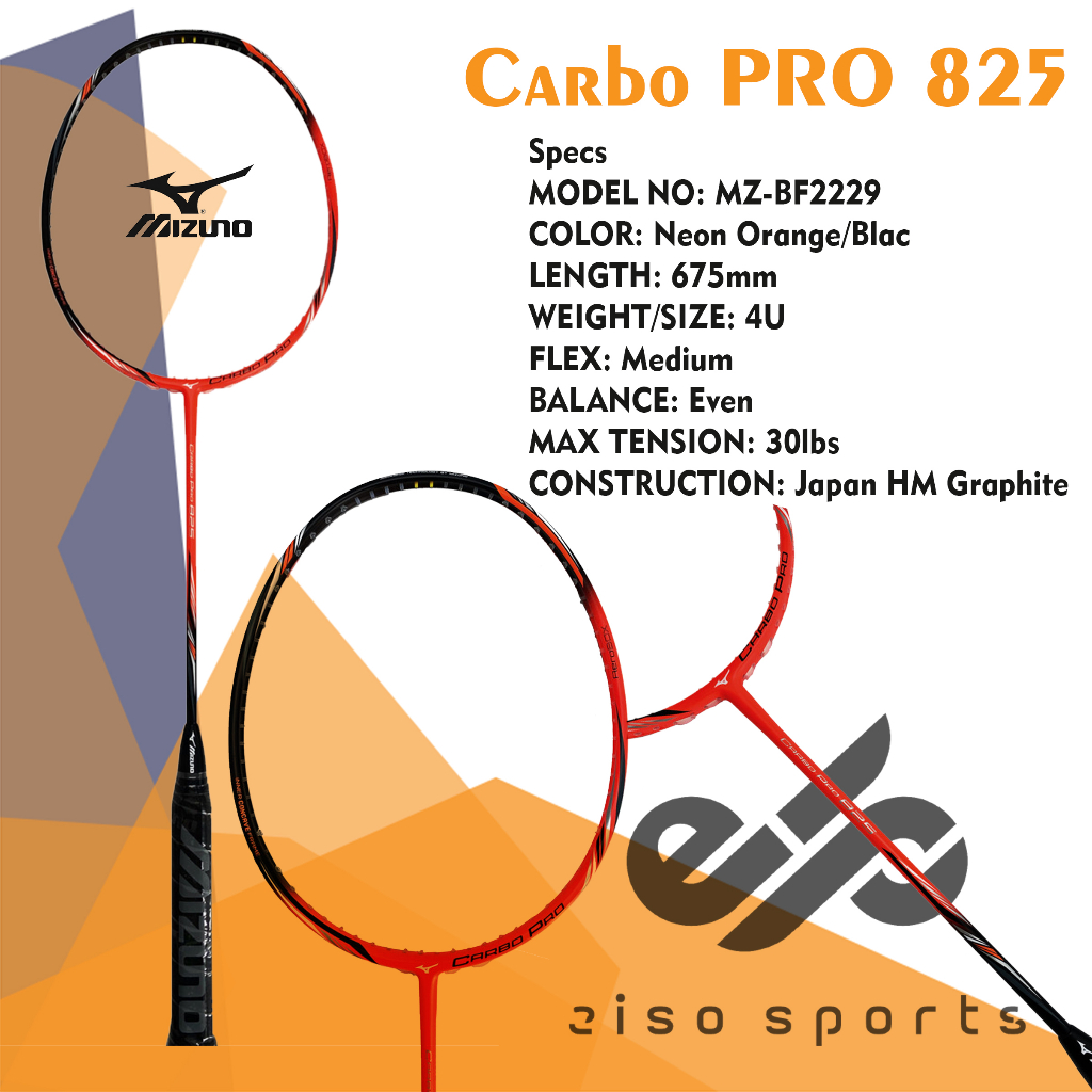 Raket Badminton Mizuno Carbo Pro 825 Bulutangkis