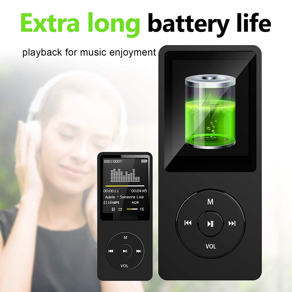 MP3 MP4 Player Pemutar Musik Portabel layar Konektivitas Bluetooth Music Video Player OKK