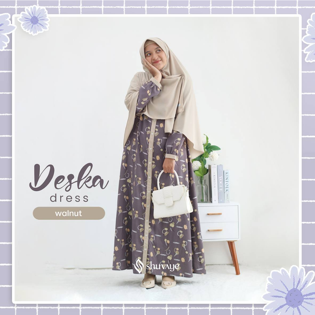 Deska Dress Gamis Motif Cantik by Shuvaye