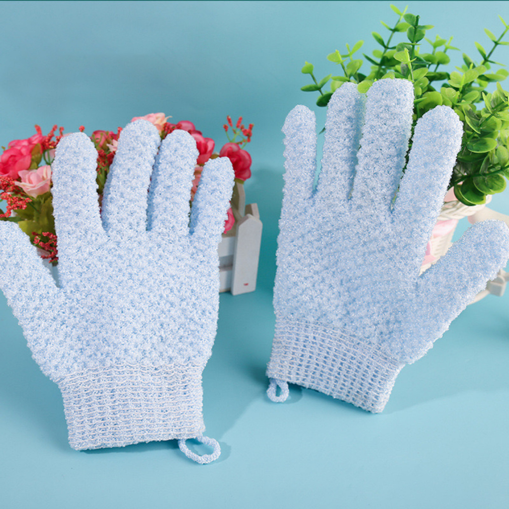 Sarung tangan Mandi scruber Sarung Tangan Bath Glove Exfoliating Bath scrub Gloves Sponge Spons