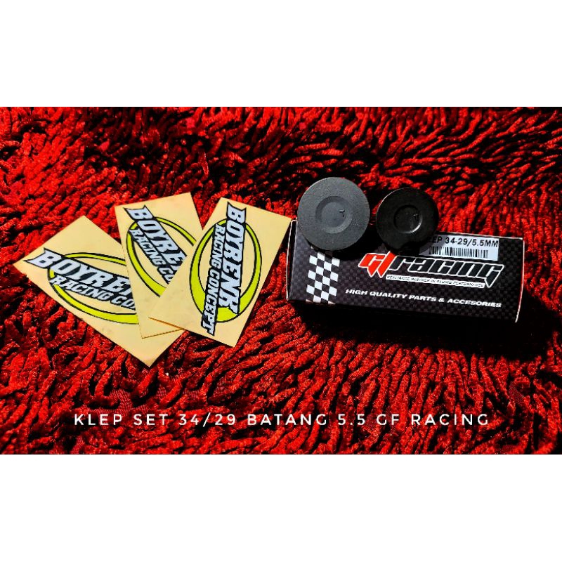 KLEP SET 34/39 BATANG 5.5MM GF RACING- BOYRENK RACING CONCEPT