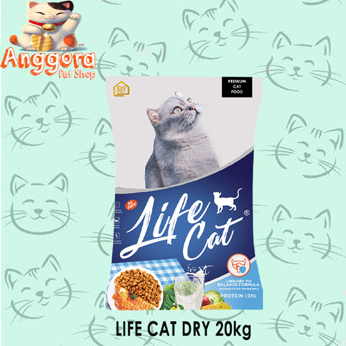 Makanan Kucing kering LIFE CAT DRY 20kg ( GRAB GOSEND )