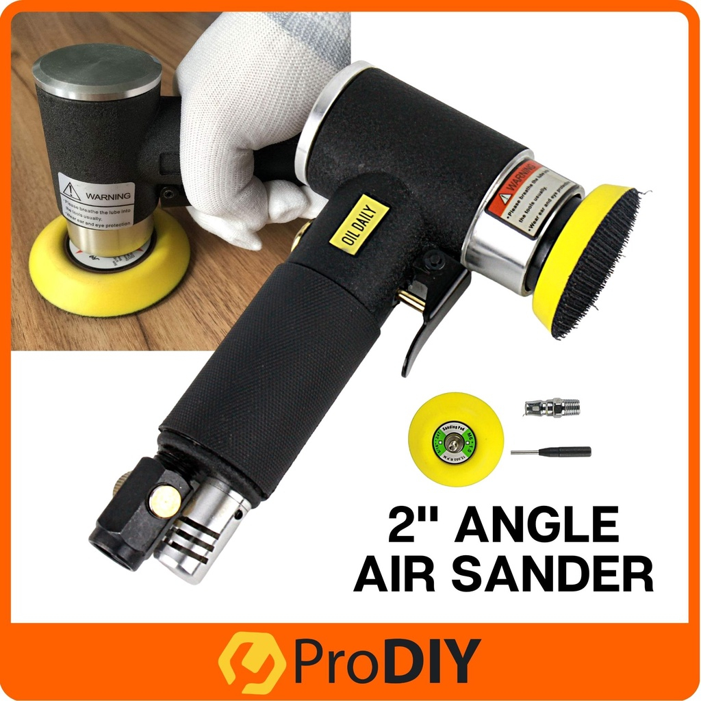 Mini Air Angle Sander 90°Pneumatic Orbital Polishing Grinding Machine Polisher Poles Mesin OKK