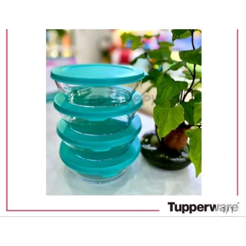 tupperware clear bowl 750ml mangkok bening tupperware (1pcs)