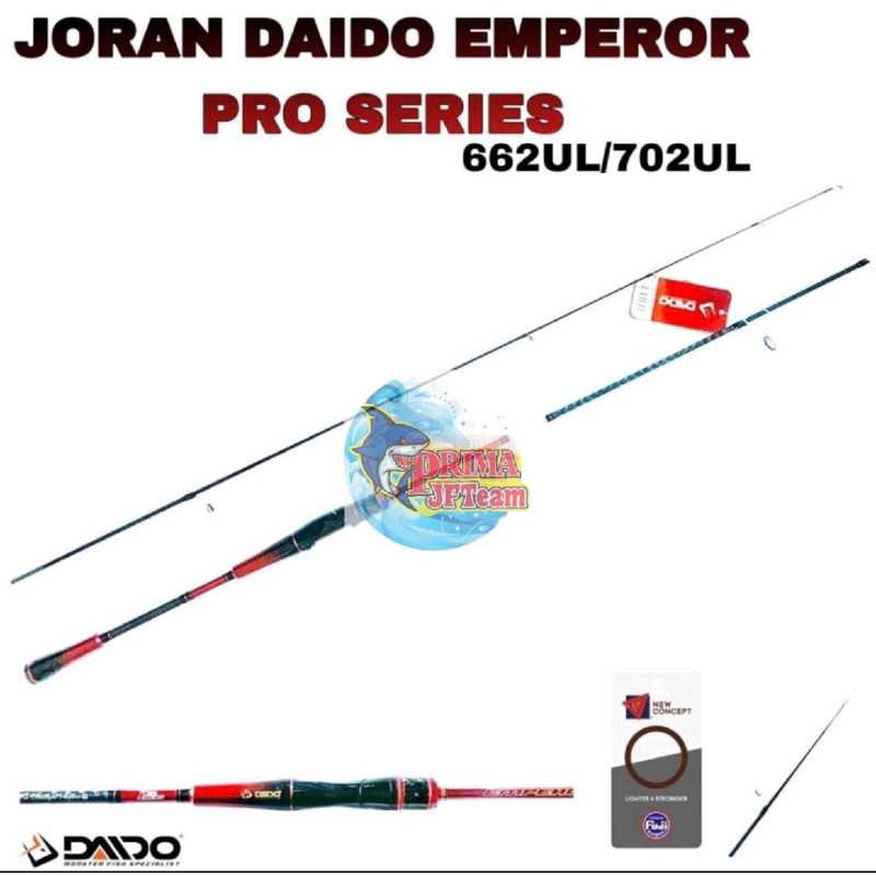 Joran Casting Daido Emperor pro series spin dan bc 662/702UL free pipa