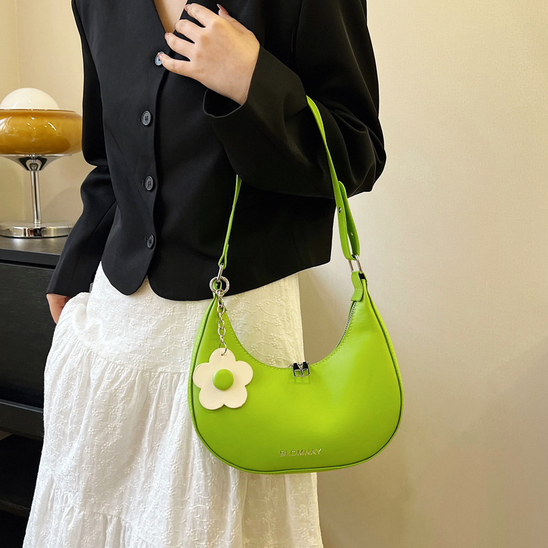 CHERYL Shoulder bag Tas Bahu Wanita Fashion Kondangan Armpit Dumpling Bag Solid Color Simple Style Chikoisme