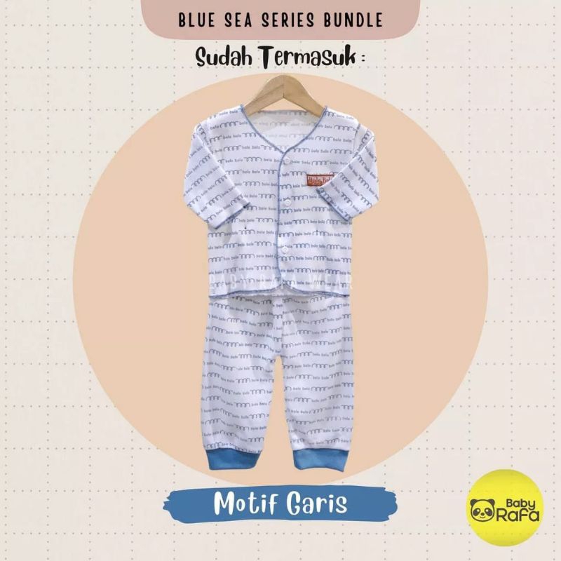 [rumahbayipdg] Stelan baju bayi 0-6 Month || set lengan panjang abu series