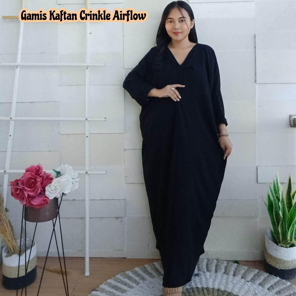 Gamis Kaftan Crinkle Airflow