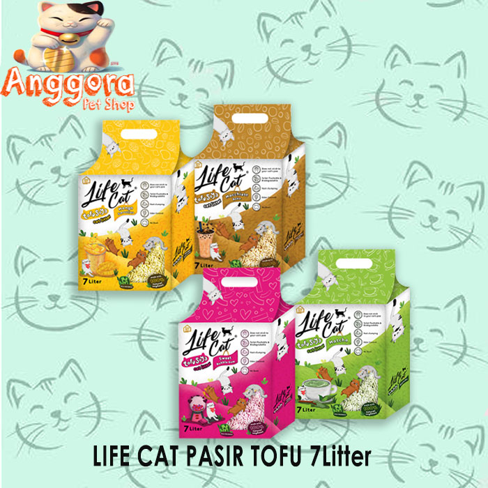 Pasir Kucing Gumpal Wangi Tofu LIFE CAT 7 Liter