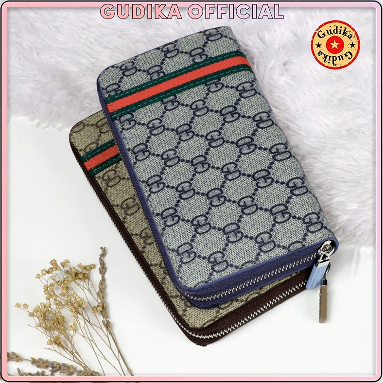 GUDIKA Wallet 5333 - Dompet Panjang Wanita Kulit Waterproof Motif GD Import Original