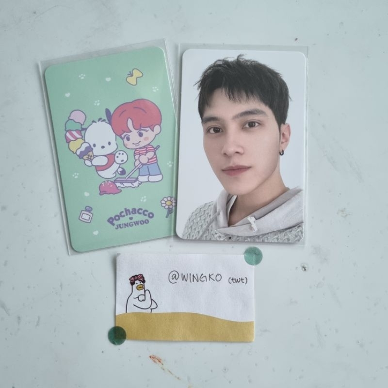 NCT X SANRIO TRADING CARD A WAYV HENDERY & NCT 127 JUNGWOO