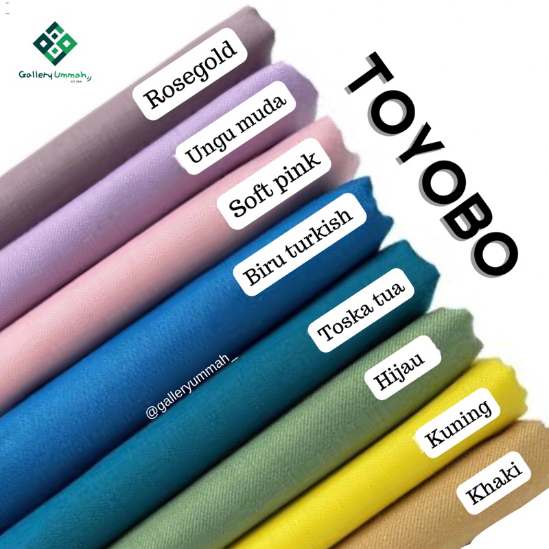 Kain katun toyobo - katun toyobo - toyobo - harga per1/2meter