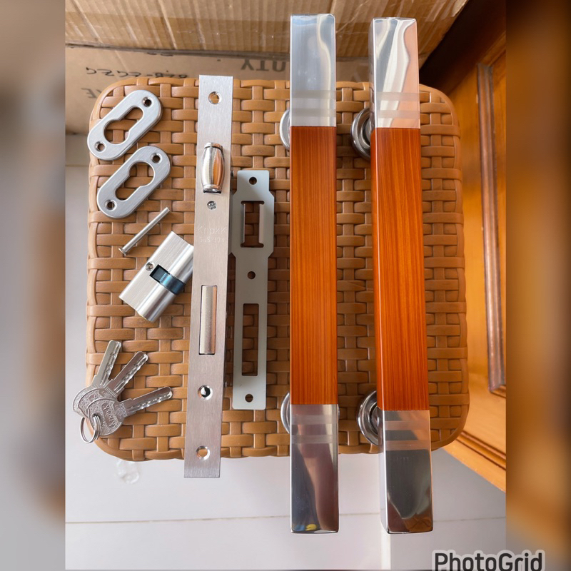 PROMO KUNCI PINTU KUPU2 KUNCI PINTU MODEL MINIMALIS 4 PCS PH SS UK 33 CM + KUNCI PELOR SALE MURAH