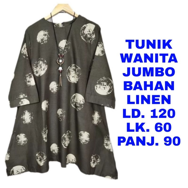 WK TUNIK WANITA JUMBO LD. 120 BAJU ATASAN MUSLIM