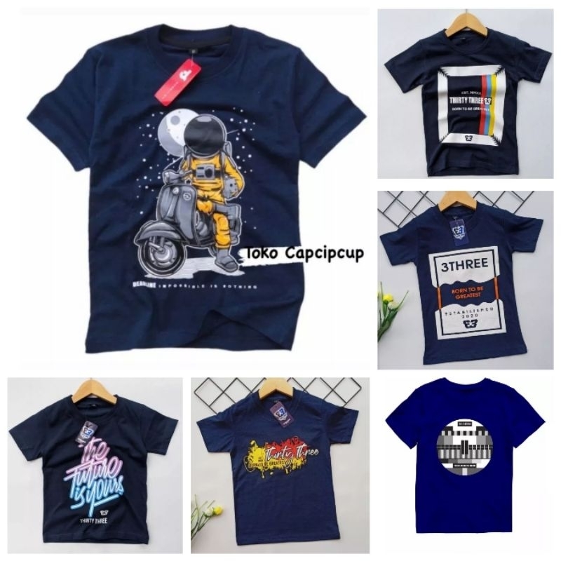 COD ~ JUAL RUGI HABISKAN STOK Kaos katun anak 2-8tahun (WARNA NAVY) 2-8tahun astronaut vespa distro 