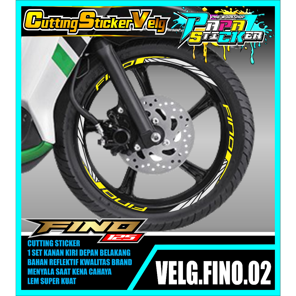 STIKER  VELG FINO CUTTING STICKER VELG FINO CUTTING VARIASI 02