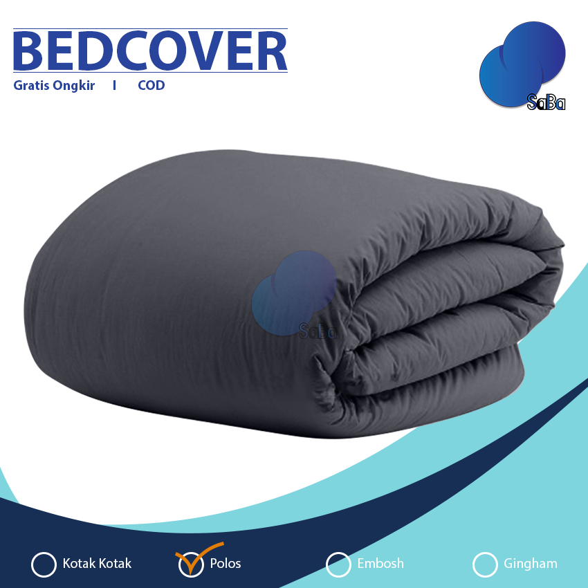 Bedcover Polos Only Ukuran 180x220 150x220 120x220 Double Plain