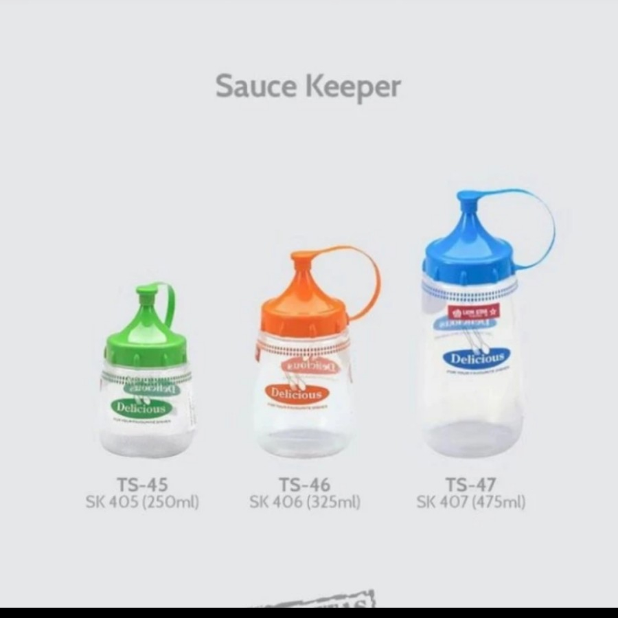 Lion star Botol kecap dan sambal TS-47 plastik 475 ML
