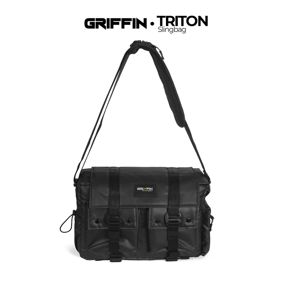 Slingbag Pria Laptop dan Kamera Waterproof Elegan Triton Griffin