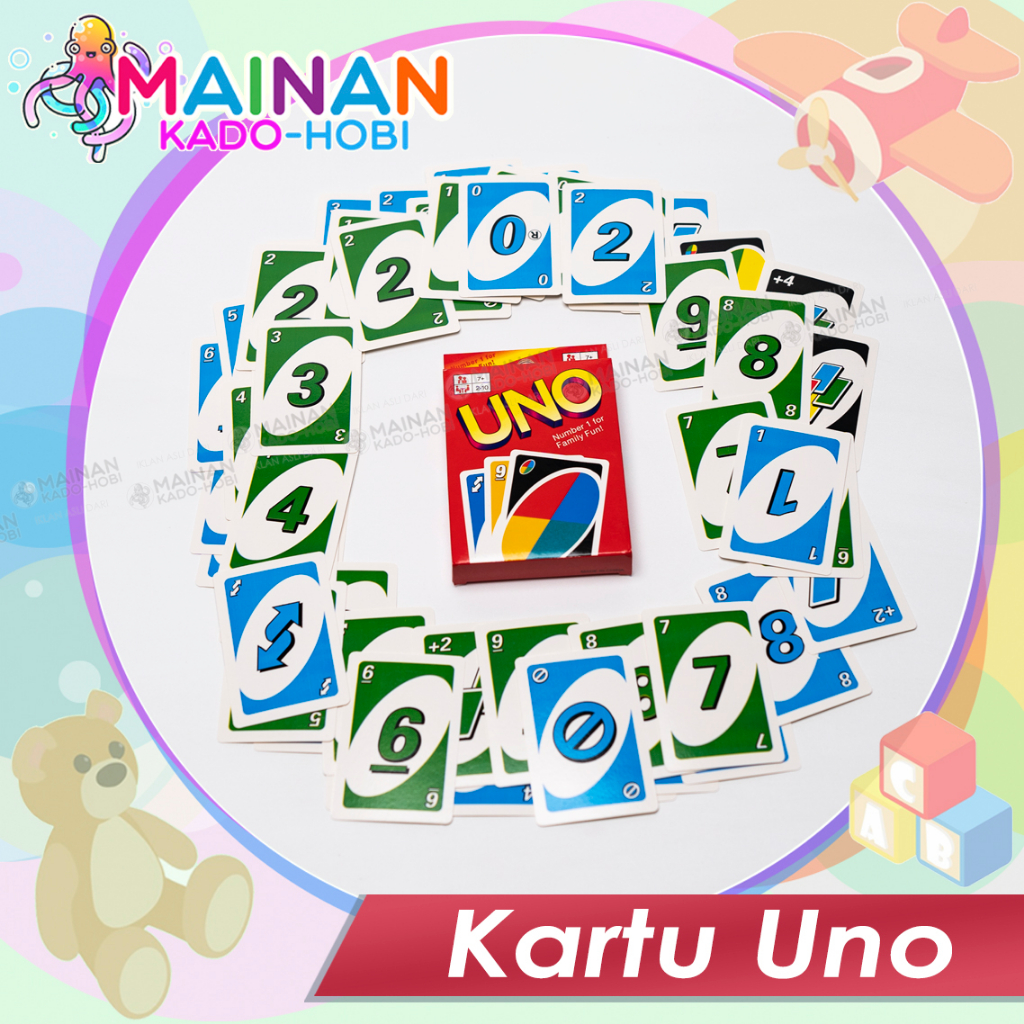 HADIAH MAINAN ANAK PLAYING CARD FAMILY BOARD GAME KARTU UNO