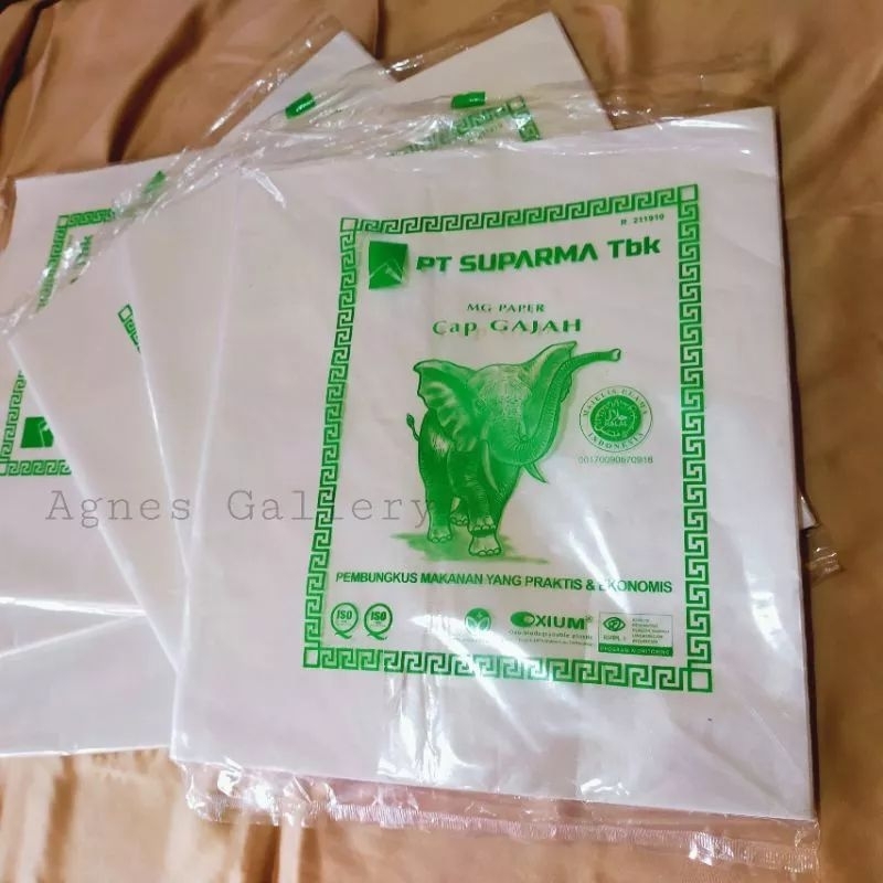 

Kertas Kemasan Nasi 100 gr / Kertas Nasi Fried Chicken laminasi KFC/MCD/BURGER dll