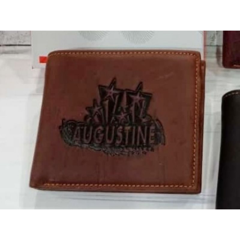 Dompet kulit asli pria wanita import Augustine model simpel elegan