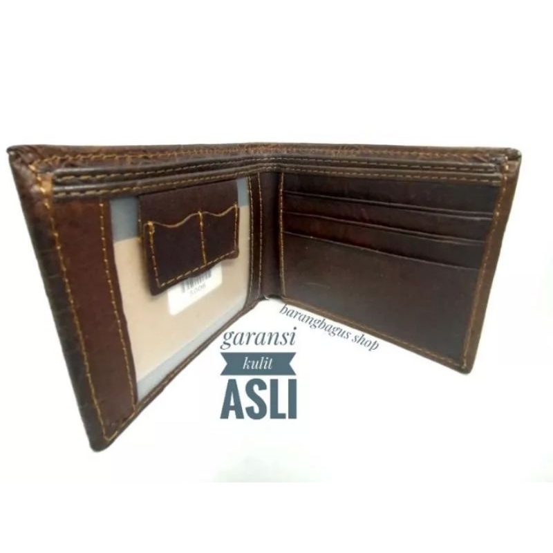 Dompet kulit asli pria wanita import Augustine model simpel elegan
