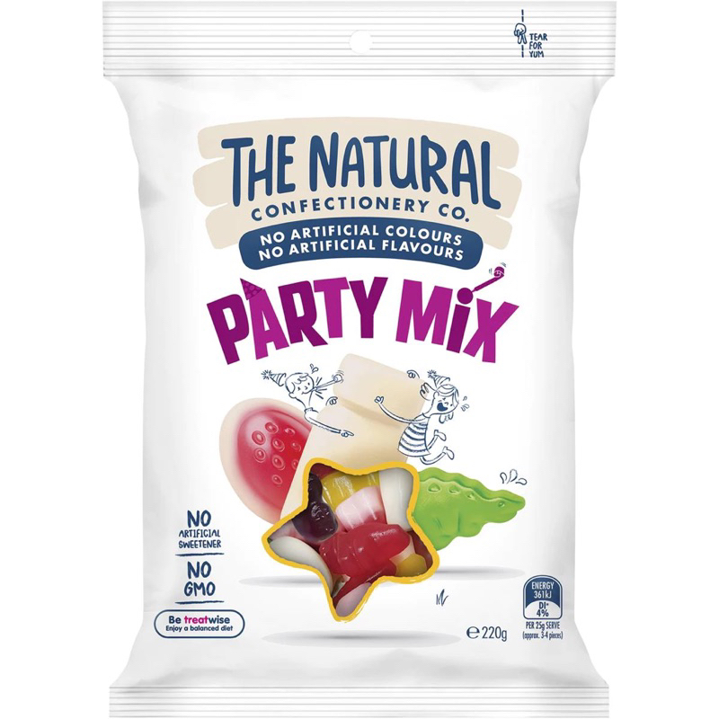 

The Natural Confectionery Co. Party Mix Lollies 220g - Australia
