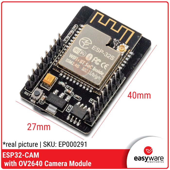 ESP32 CAM ESP32-CAM WiFi &amp; BLUETOOTH WITH OV2640 CAMERA MODULE