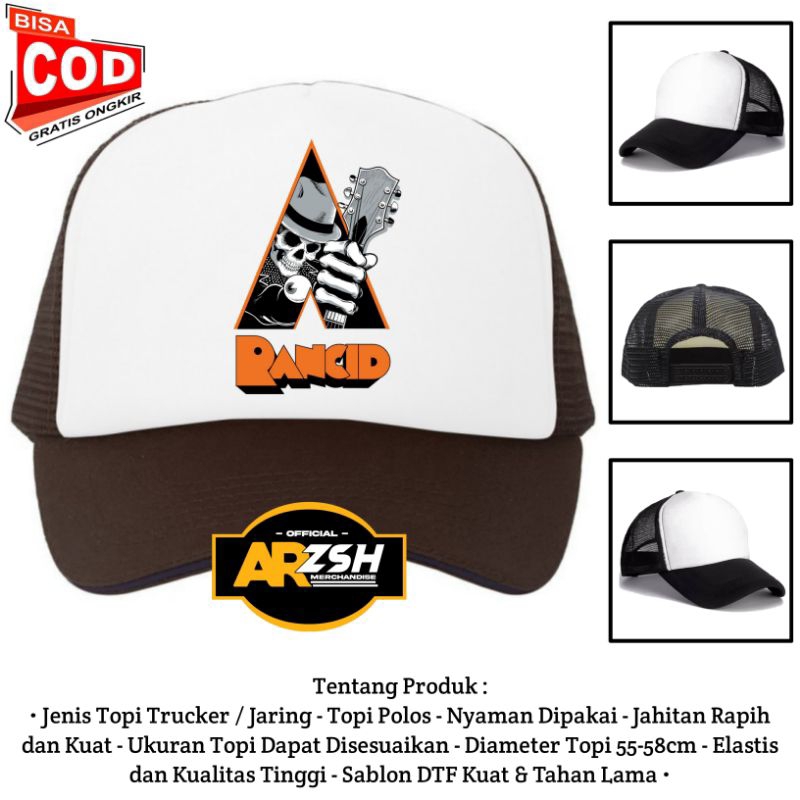 Topi Rancid Trucker Jaring/Topi Jaring Rancid