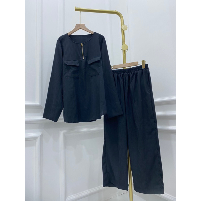 STELAN LADYCRUSH INARA SETCEL JUMBO XXL MURAH KANCING OOTD GROSIR CRINKLE PGMTA JAKARTA KANTONG BUSUI SLETING