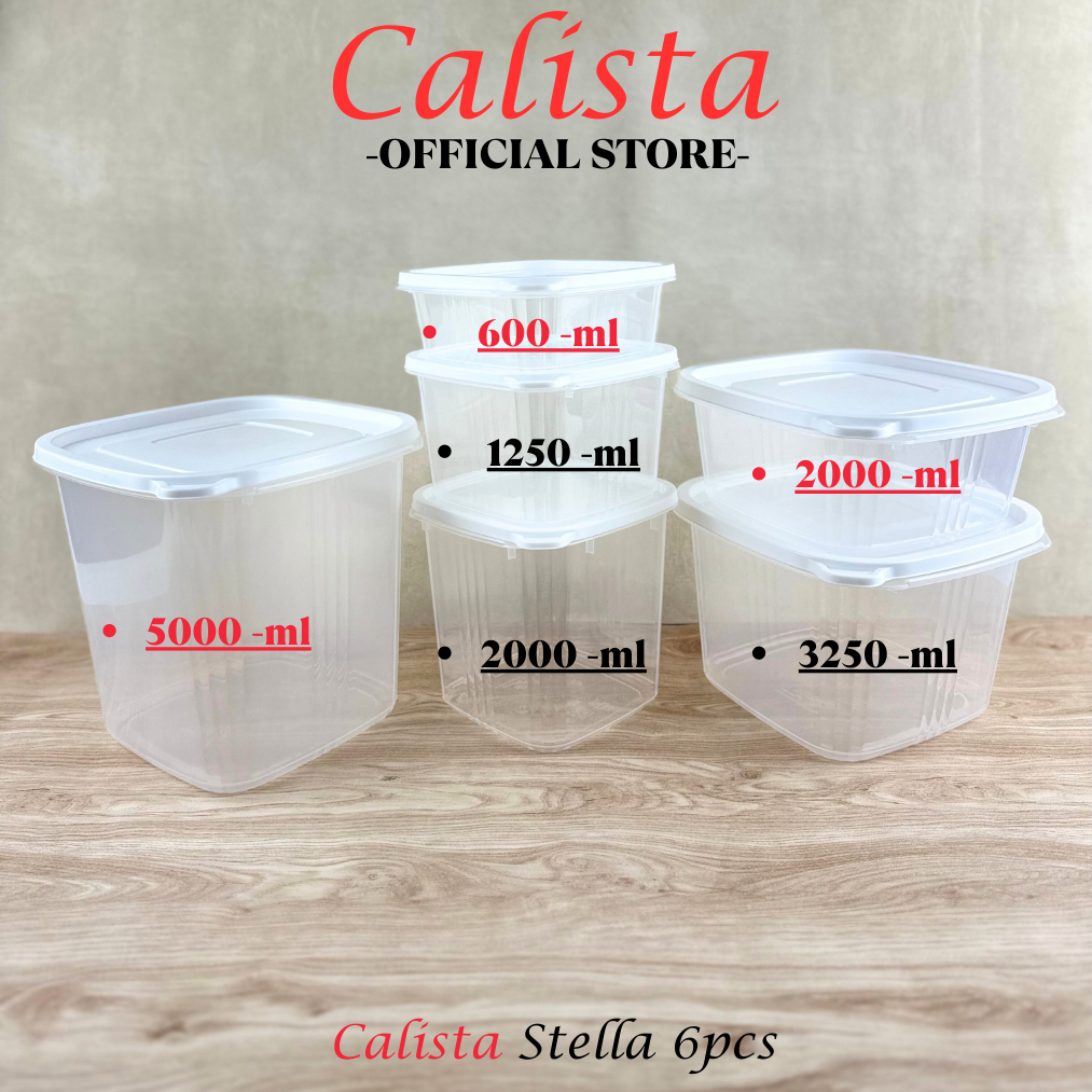 FOOD PREP CALISTA SET FOOD KONTAINER SET 12 PCS CALISTA RUMOI TERBARU TOPLES PUTIH KEKINIAN WADAH PENYIMPANAN KULKAS TOPLES PENYIMPANAN SAYUR DAN IKAN TOPLES BENING SET NEW FOOD CONTAINER TOPLES TRANSPARAN WADAH BUMBU KULKAS