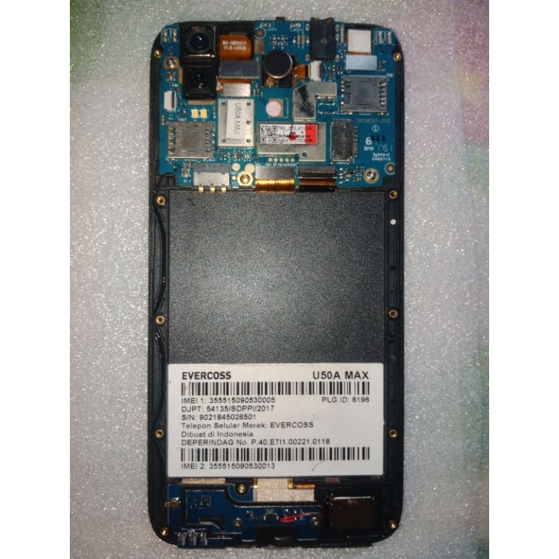 Mesin evercoss u50a max hidup normal