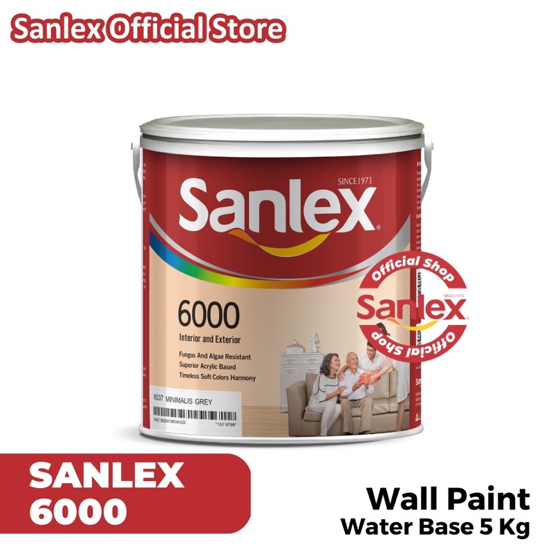 Cat tembok Sanlex 5 kg banyak pilihan warna