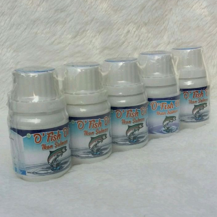 O Fish Oil Salmon (5 Botol) Minyak Ikan Salmon Omega 3 Vitamin Minyak Ikan Untuk Anak