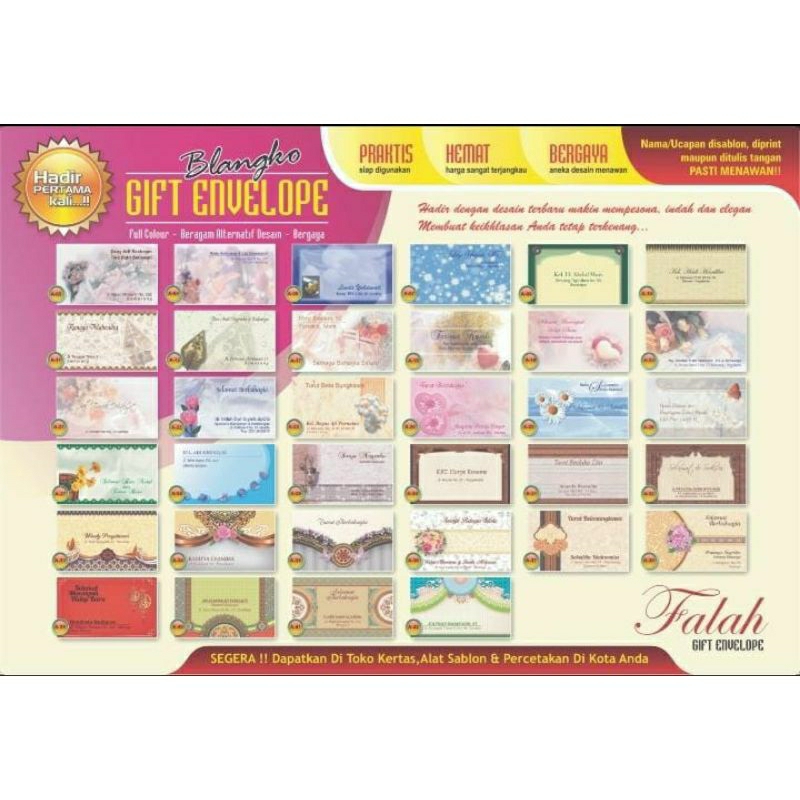 

Amplop Falah Bermotif Seri A02 - A42 Harga Murah