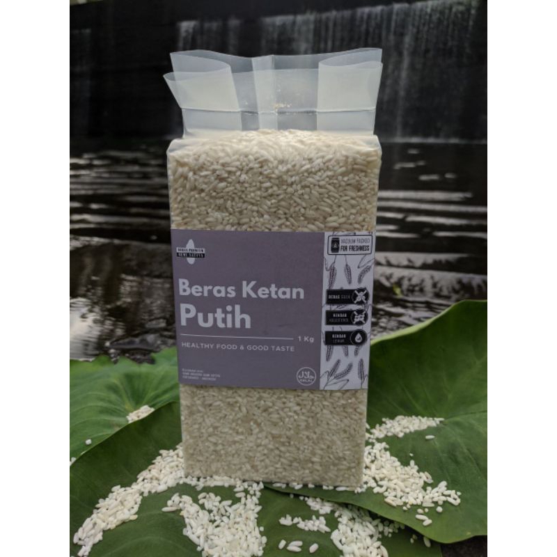 

Bumi Sativa Beras Ketan Putih Organik Kemasan 1 Kg