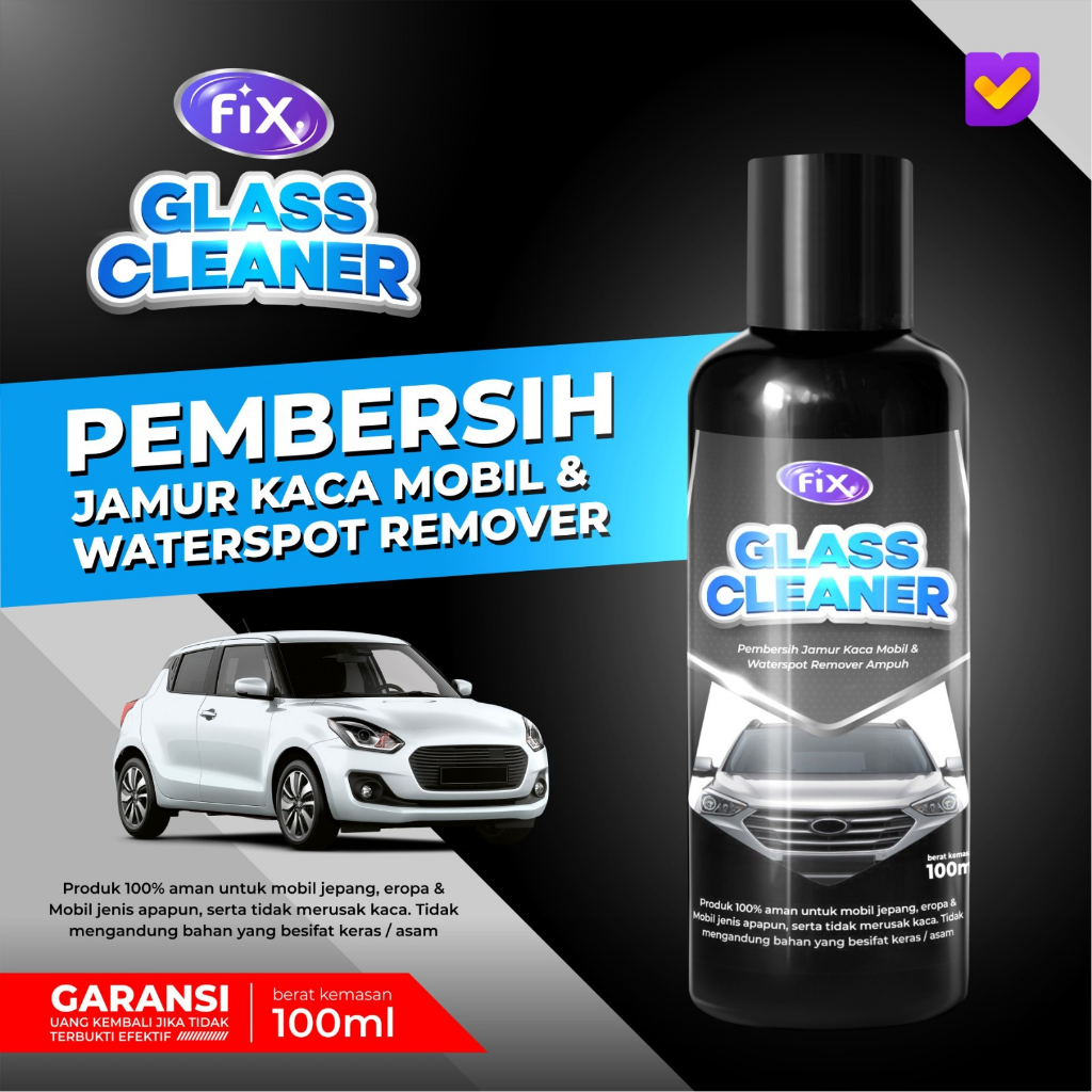 FIX - Pembersih Jamur Kaca Mobil / Waterspot Remover Ampuh / Glass Cleaner