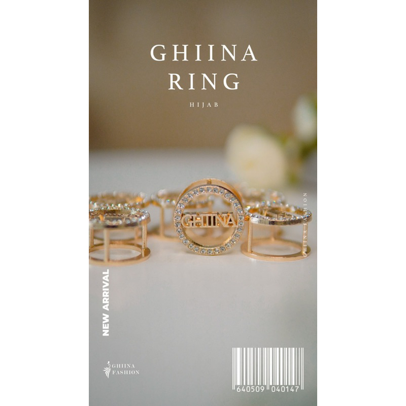 BROOCH GHIINA ✅ RING HIJAB GHIINA