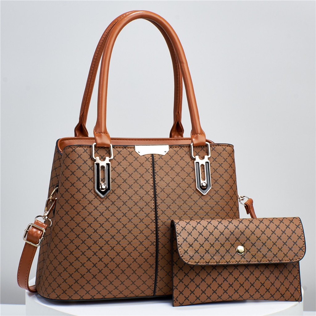TASHAPPY BQ3603 Tas HANDBAG Wanita 2IN1 Motif Casual (Dompet+Talpan ) Terbaru import model korea supplier tas import