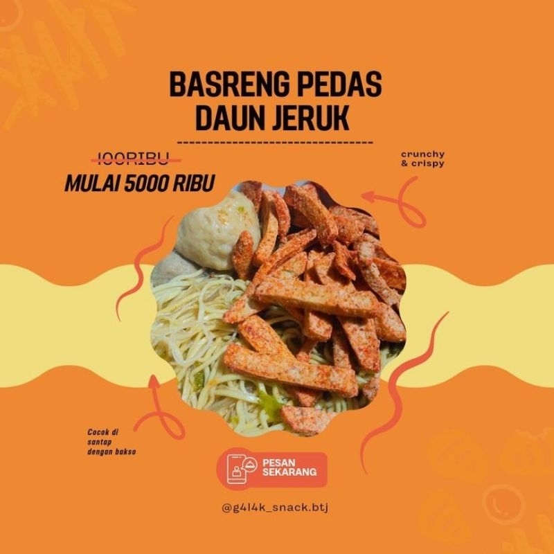 

Basreng Pedas Daun Jeruk