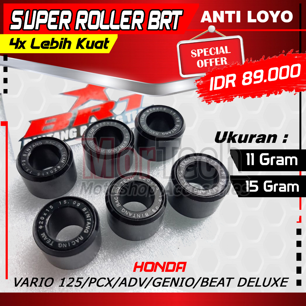 Super Roller BRT Racing Roler Loler untuk motor Honda Vario 125 Vario 150 PCX 150 PCX 160 ADV Vario 