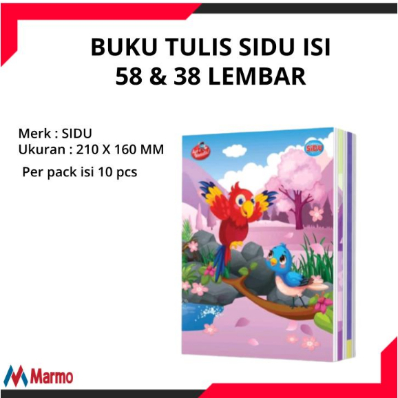 

BUKU TULIS SIDU ISI 58 dan 38 LEMBAR