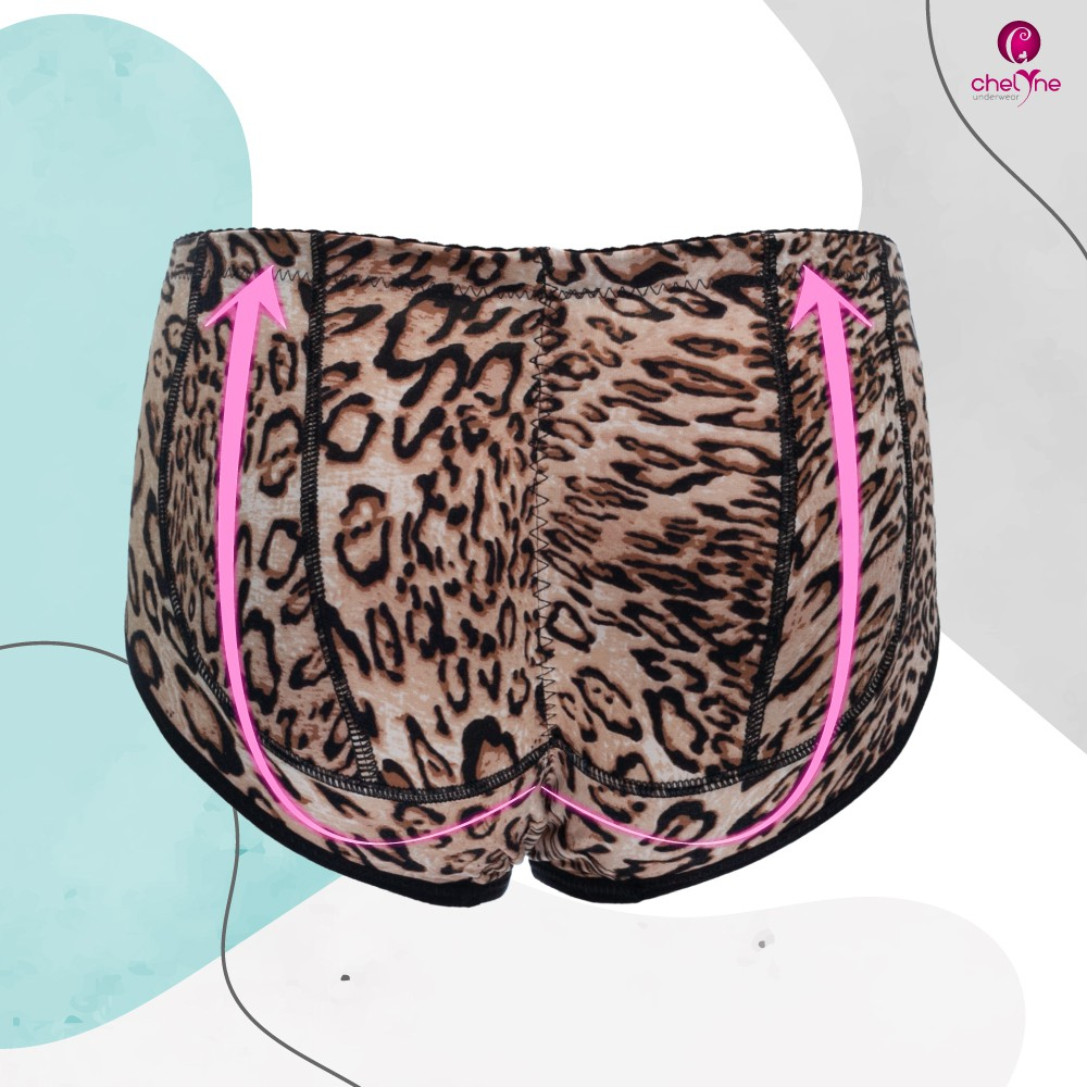 CD BUSA LEOPART  cd busa pantat membuat pantat lebih berisi Booty Pant 7990 Segi 3 Celana Spon CD Mo