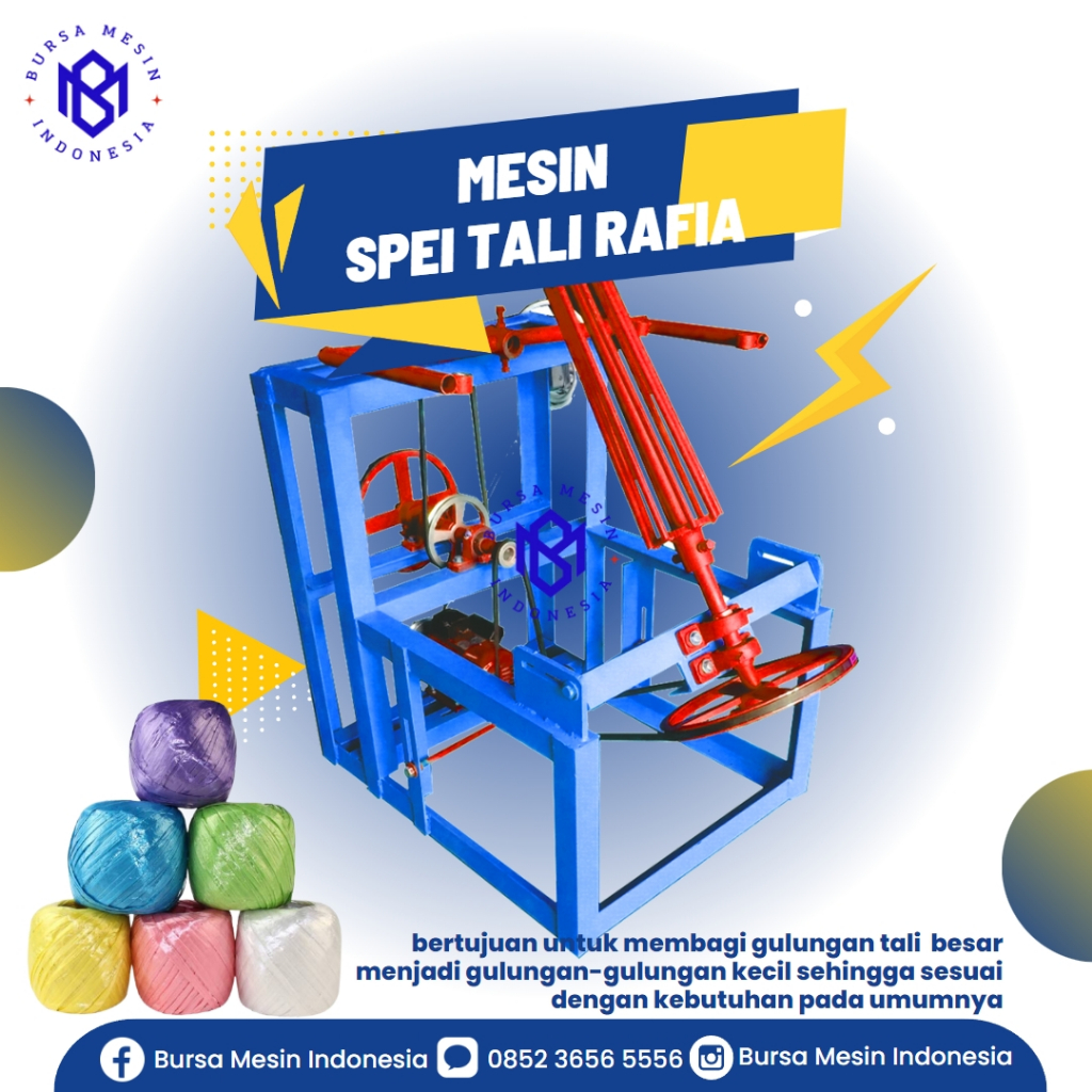 Mesin Gulung Rafia Mesin Penggulung untuk tali rafia